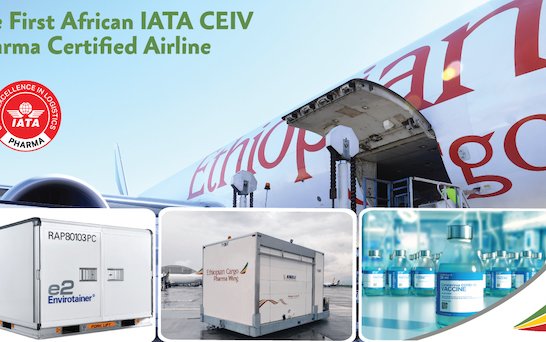 Ethiopian Airlines receives IATA CEIV Pharma certificate