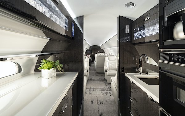 Expanded G600 completion in Gulfstream Dallas Facility