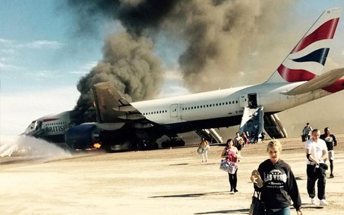 Fire-damaged British Airways jet getting preflight tests