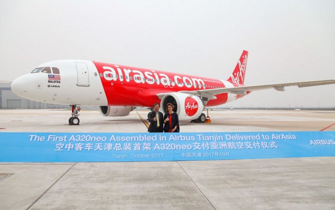 First A320neo assembled in Tianjin delivered to Air Asia