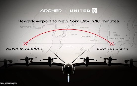 First commercial electric air taxi route in the US: downtown Manhattan to Newark Liberty International Airport 
