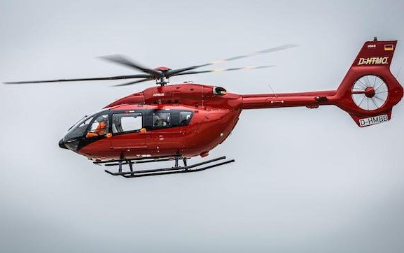 First five-bladed H145 for offshore wind operations at HTM Helicopters