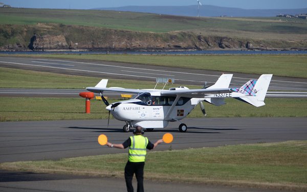 First hybrid electric aircraft in Scotland - Ampaire