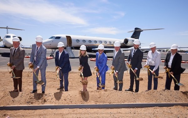 Flexjet broke ground on new custom-designed private terminal in Scottsdale, Arizona 