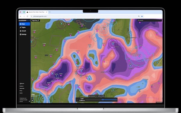 Garmin announces new weather features for Garmin Pilot Web