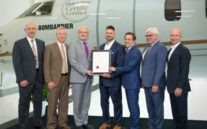 Global 7500 Aircraft Awarded Transport Canada Type Certification