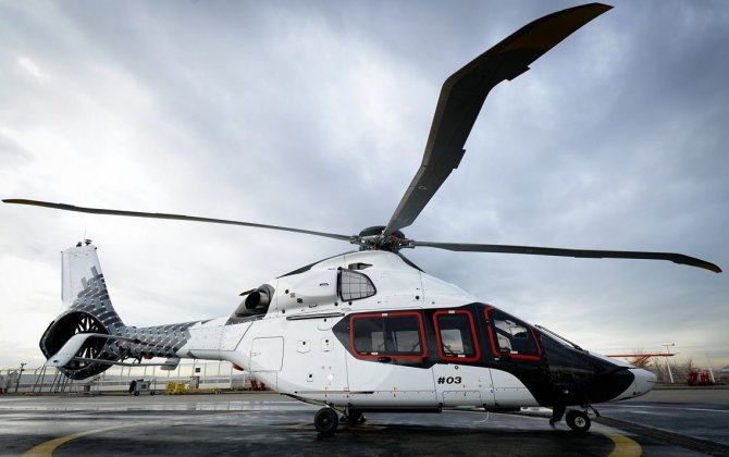 H160&rsquo;s third prototype gets its carbon design livery