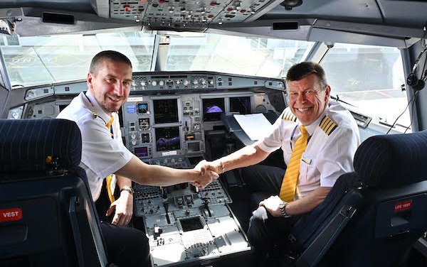 Hans Airways Airbus A330 takes off proving flights depart from Birmingham Airport 