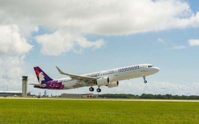 Hawaiian Airlines receives its first U.S.-produced aircraft