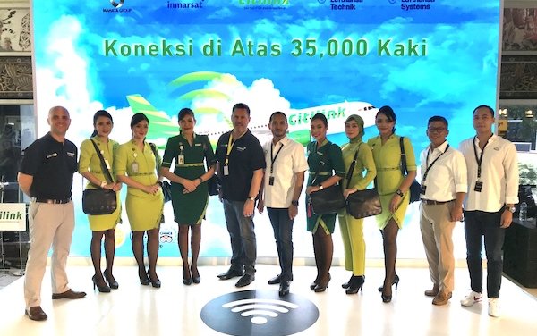 Indonesian low-cost carrier Citilink&rsquo;s first aircraft with Inmarsat&rsquo;s GX Aviation inflight broadband