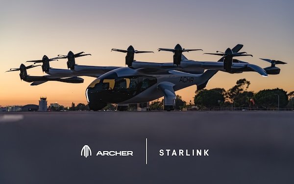 Industry-first: Archer to bring Starlink onboard Midnight air taxis