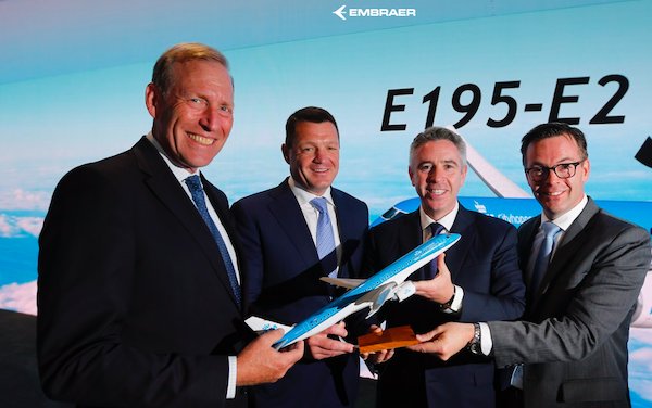 KLM Firms Up Order for E195-E2 Jets and Adds Six Further Aircraft
