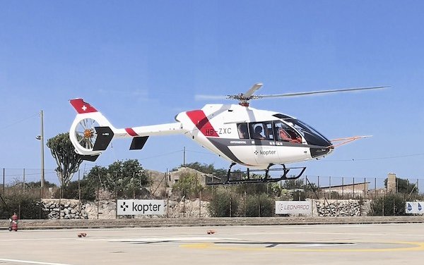 Kopter SH09 helicopter test flights go ahead in Sicily