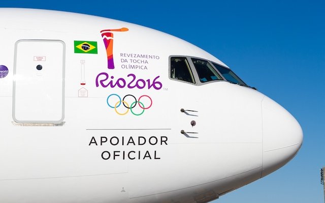 LATAM flies new livery 767 to collect Olympic flame
