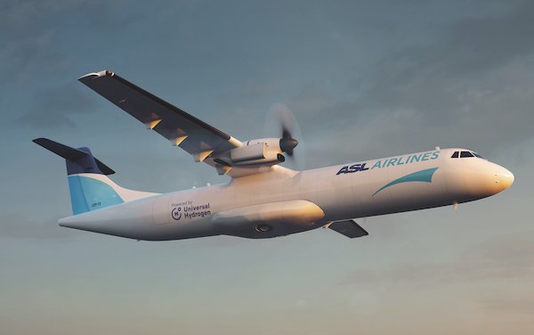 Launch customer for hydrogen-powered ATR 72 cargo aircraft - ASL Aviation Holdings 