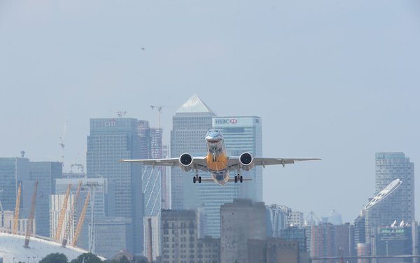 London City Airport certified by EASA for Embraer E190-E2