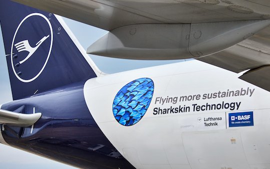 Lufthansa Group and BASF roll out sharkskin technology