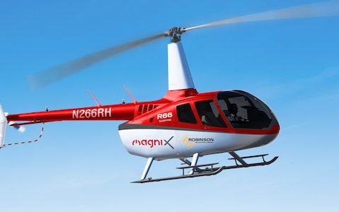 magniX and Robinson Helicopter Company to develop battery electric R66 helicopter demonstrator