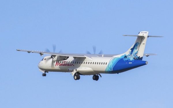 Maldivian took delivery of its first ATR 72-600 aircraft 