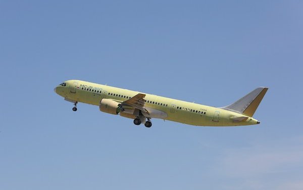 MC-21-300 test aircraft flew from Irkutsk to Ulyanovsk, where it will be painted according to production technologies