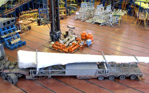 MC-21 composite full-scale wing delivered to TsAGI for endurance testing