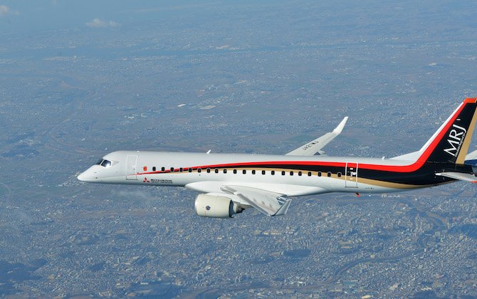Mitsubishi Regional Jet to resume flight test program