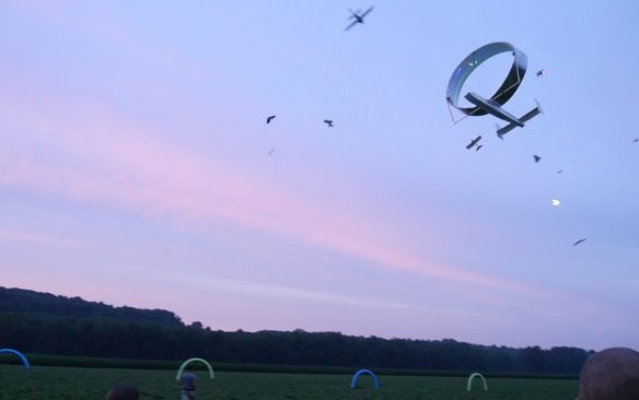 Model Airplane Designer Creates a Large Plane With a Single Circular Wing