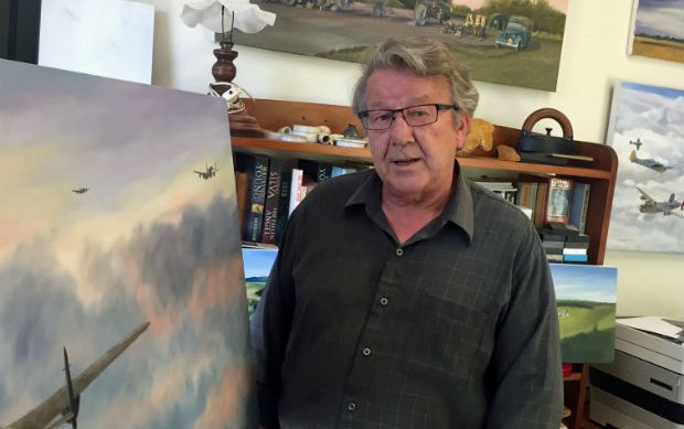 Napier artist's aviation-themed paintings take off around the world