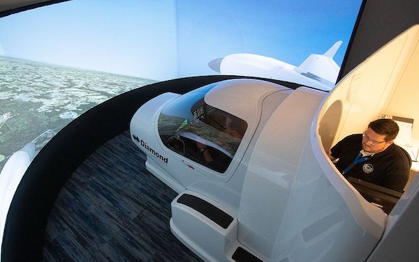 New Blue Line Aviation facility to show off a new Diamond simulator