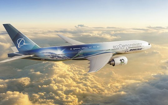 New Boeing ecoDemonstrator program testing 30 sustainable technologies on a 777-200ER