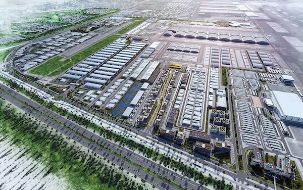 New hangar project at Mohammed Bin Rashid Aerospace Hub in Dubai DWC airport - Comlux