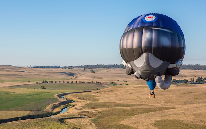 New RAAF recruit is full of hot air