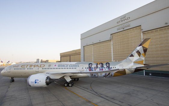 New Special Olympics livery ahead of World Games Abu Dhabi 2019 was unveiled by Etihad Airways