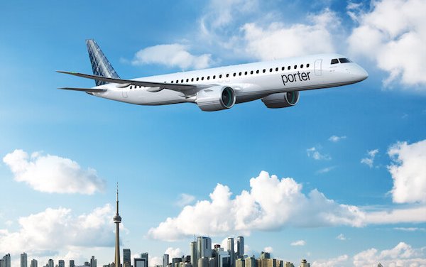 Porter Airlines orders up to 80 Embraer E195-E2s to lead major expansion plan