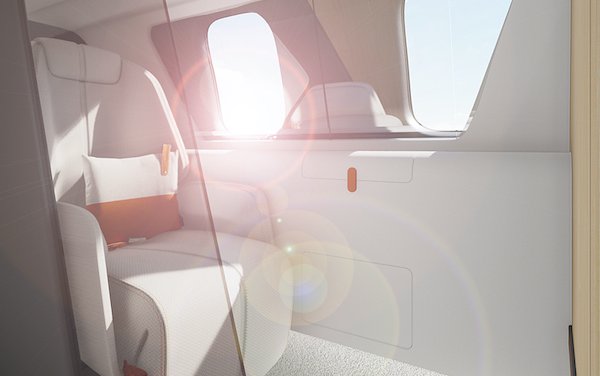 Privacy inside a private jet - ALTEA Bombardier Global 7500 concept