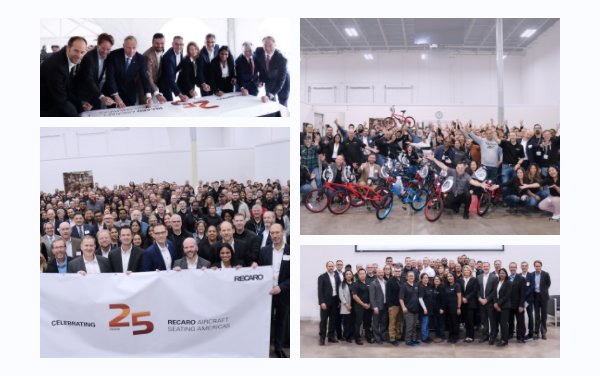 RECARO marks 25 years of aircraft seating manufacturing in Americas