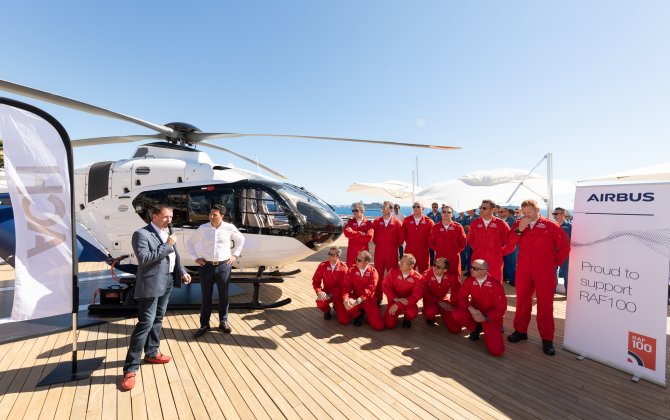 Red Arrows Support Handover to UK&rsquo;s HeliGroup of First ACH135 Helionix for VIP Charter