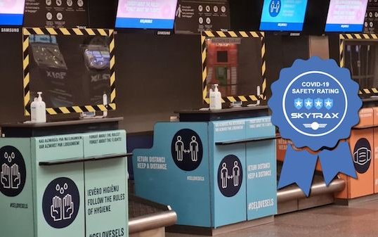 Riga Airport is certified with the 4-Star COVID-19 Airport Safety Rating
