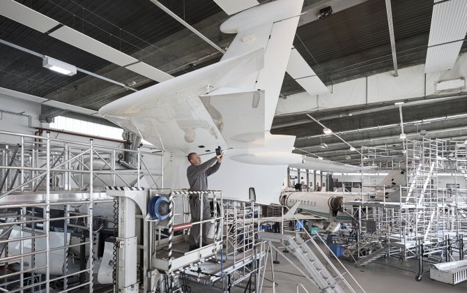RUAG completes C-Check on Dassault Falcon 7X three weeks ahead of schedule