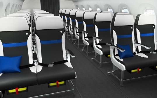 Safran Seats latest economy class seat Z110i certified on Embraer E-JETS