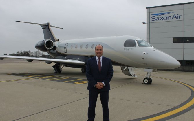 SaxonAir take delivery of the stunning Embraer Legacy 500