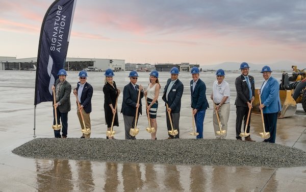 Signature Aviation breaks ground on hangar and office development at Roanoke-Blacksburg Airport