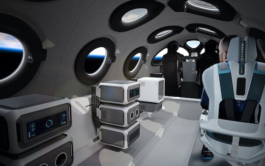 SpaceShipTwo Cabin Interior revealed by Virgin Galactic 