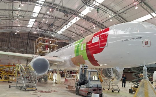 TAP Air Portugal is modernizing its fleet with an innovative paint that reduces emissions