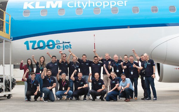 The 1700th Embraer E-Jet delivered