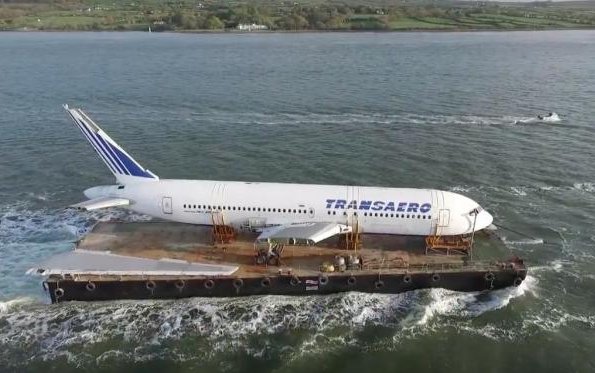 The Boeing has landed: Plane reaches glamping village after mammoth effort