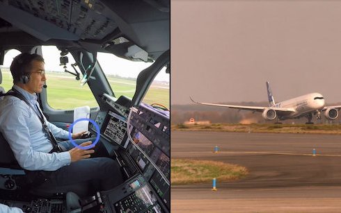 The first fully automatic vision-based take-off demonstrated by Airbus