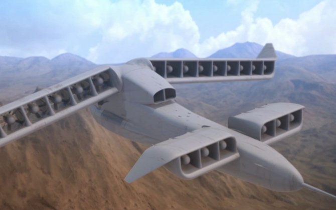 This wild new concept aircraft is electric, autonomous, and powered by dozens of fans