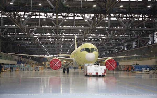 UAC completed the construction of the MC-21-300 plane with Russian composite wing