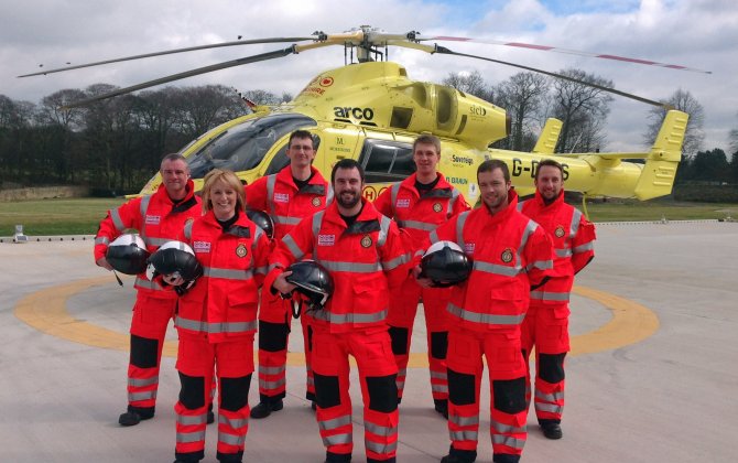 UK aviation minister attends handover of Airbus Helicopters H145 to Yorkshire Air Ambulance
